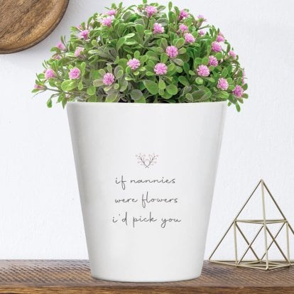 Personalised Ceramic Flower Planter Pot