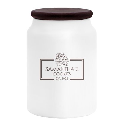 Personalised Ceramic Jar - Her Cookies