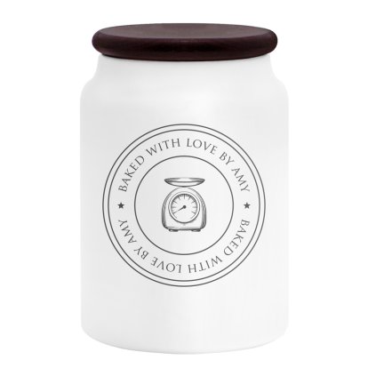Personalised Ceramic Kitchen Storage Jar