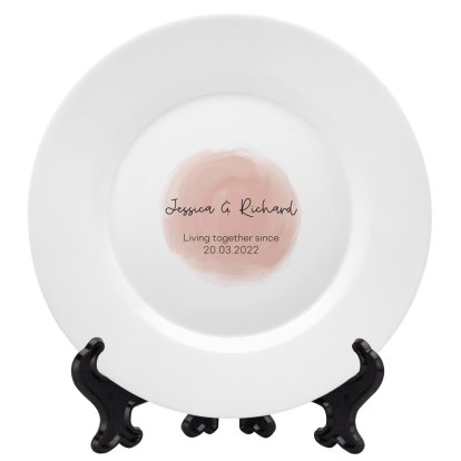Personalised Ceramic Plate for Wedding Anniversaries