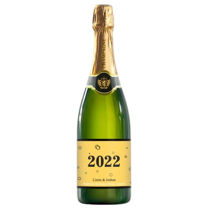 Personalised Luxury Birthday Champagne - Classic Label