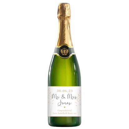 Personalised Champagne for Wedding Couples