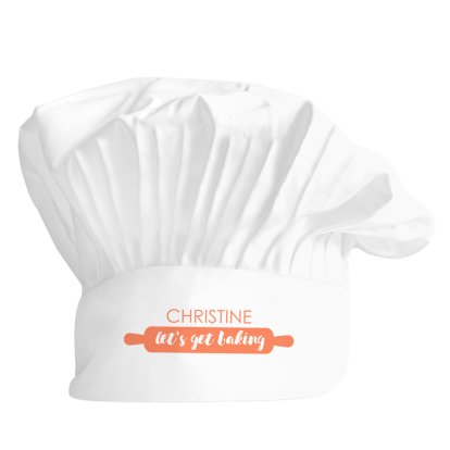 Personalised Chef's Hat - Let's get Baking
