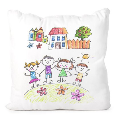 Personalised Child's Drawing Upload Cushion