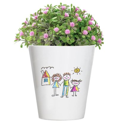 Personalised Child's Drawing Upload Plant Pot