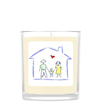 Personalised Child's Drawing Upload Scented Candle
