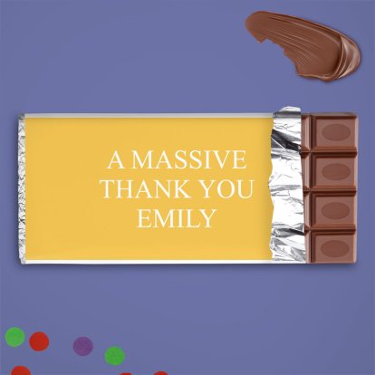 Personalised Chocolate Bar - Any Message