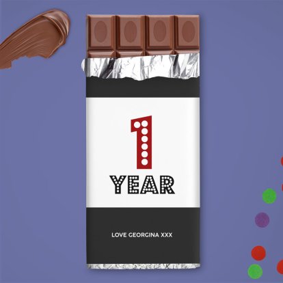 Personalised Chocolate Bar - Birthday Star
