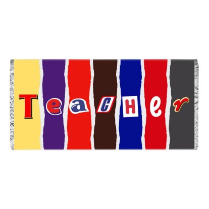 Personalised Chocolate Bar for Teachers