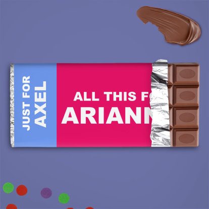 Personalised Chocolate Bar - For Two 