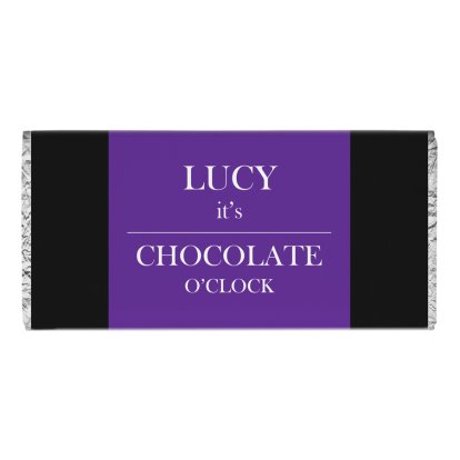 Personalised Chocolate Bar - It's Chocolate O'clock