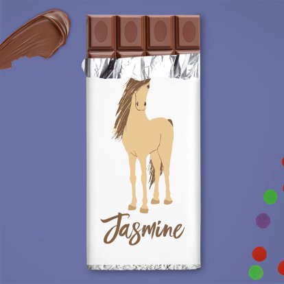 Personalised Chocolate Bar - Lover of Horses Photo 4