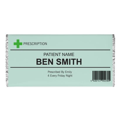 Personalised Chocolate Bar - Prescription
