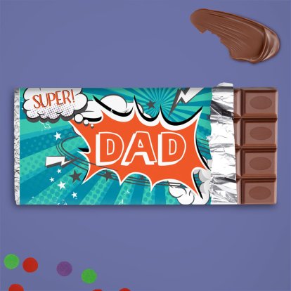 Personalised Chocolate Bar - Super Dad