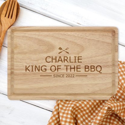 Personalised Chopping Board - BBQ King 