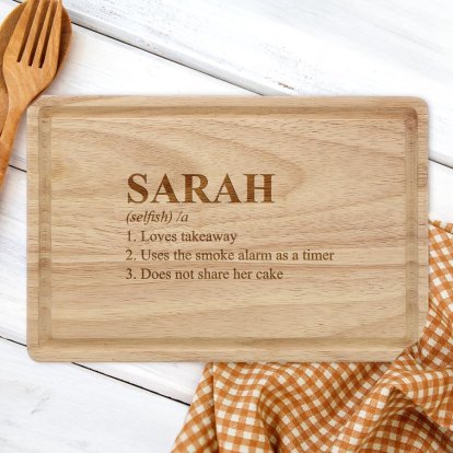 Personalised Chopping Board - Definition