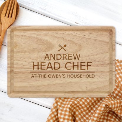 Personalised Chopping Board - Head Chef 