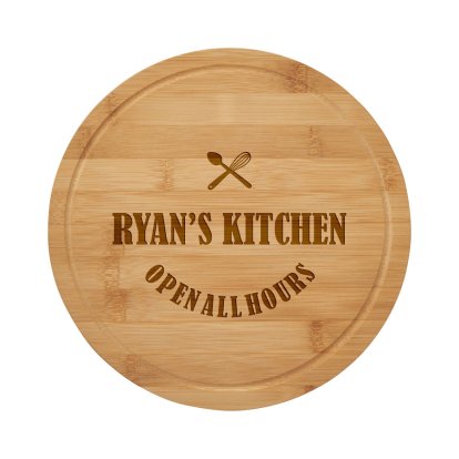 Personalised Chopping Board with Groove - Baking Time