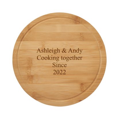 Personalised Chopping Board with Groove