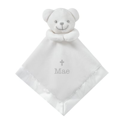 Personalised Christening Teddy Comforter