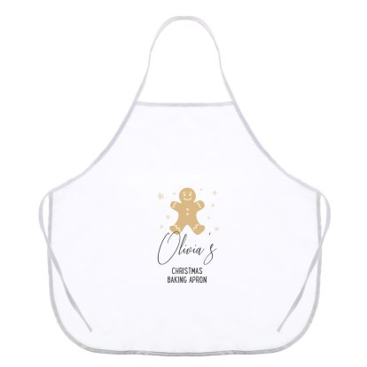 Personalised Christmas Apron for Kids - Gingerbread