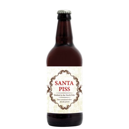 Personalised Christmas Beer - Santa Piss