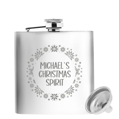 Personalised Christmas Flask