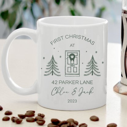 Personalised Christmas Mug - Our Home