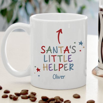 Personalised Christmas Mug - Santa's Little Helper Photo 3