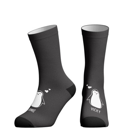 Personalised Christmas Penguin Socks
