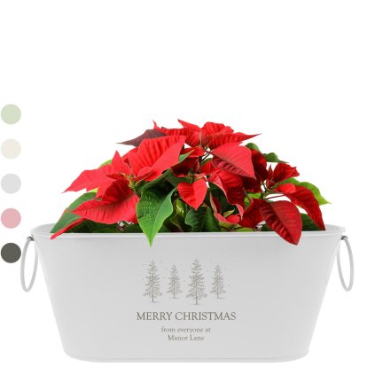 Personalised Christmas Plant Pot