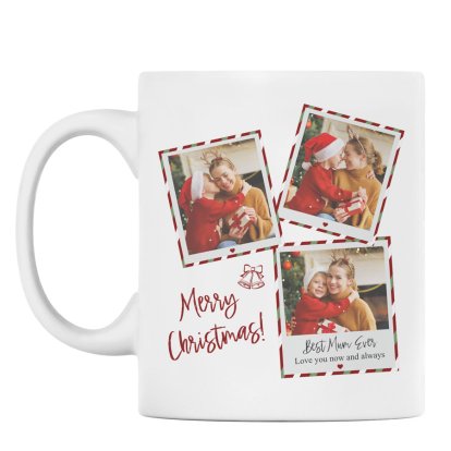 Personalised Christmas Polaroid Photo Mug