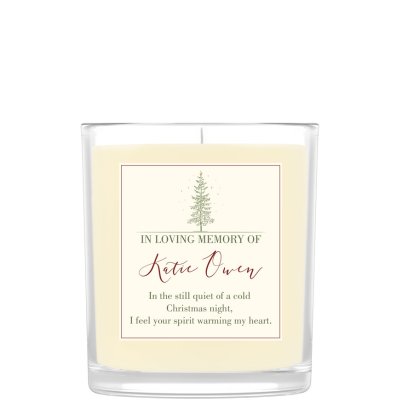 Personalised Christmas Remembrance Scented Candle