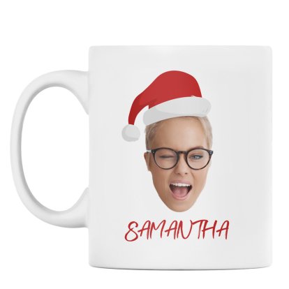 Personalised Christmas Secret Santa Photo Mug