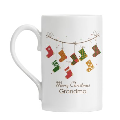Personalised Christmas Stocking Windsor Mug
