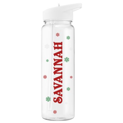 Personalised Christmas Water Bottle