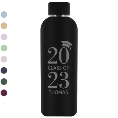 Personalised Class of Year Graduation Stainless Steel Water Bottle