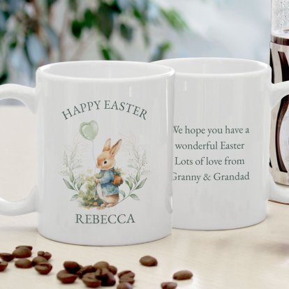 Personalised Classic Easter Rabbit Mug