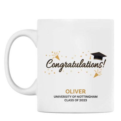Personalised Classic Graduation Mug - Congratulations