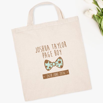 Personalised Classic Page Boy Favour Bag