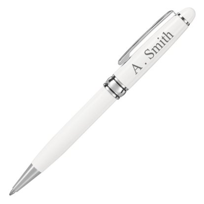 Personalised Classic Pearl White Pen