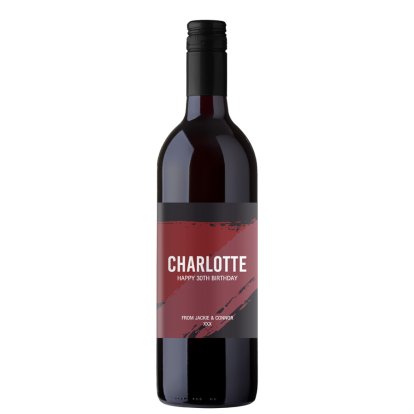 Personalised Classic Red Wine 