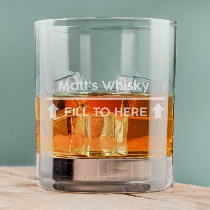 Personalised Classic Whisky Glass - Measure