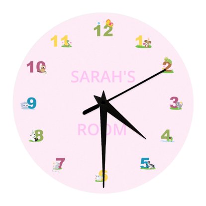 Personalised Clock for Girls