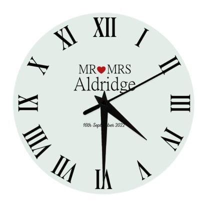 Personalised Clock - Mr & Mrs