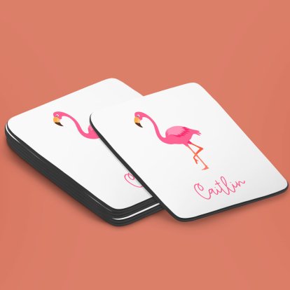 Personalised Coaster - Flamingo