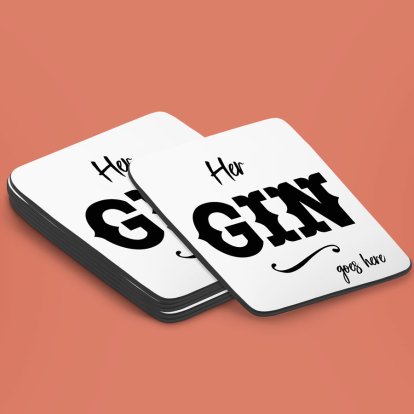 Personalised Coaster - Gin Goes Here Photo 2