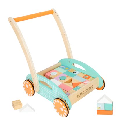 Personalised Colourful Wooden Activity Walker