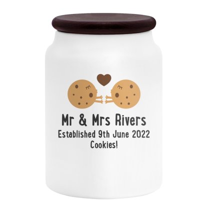 Personalised Cookie Storage Jar - Loving Cookies