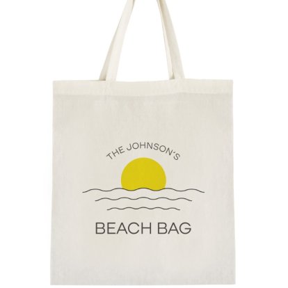 Personalised Cotton Beach Bag